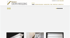 Desktop Screenshot of expertcrownmoulding.ca