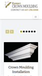 Mobile Screenshot of expertcrownmoulding.ca